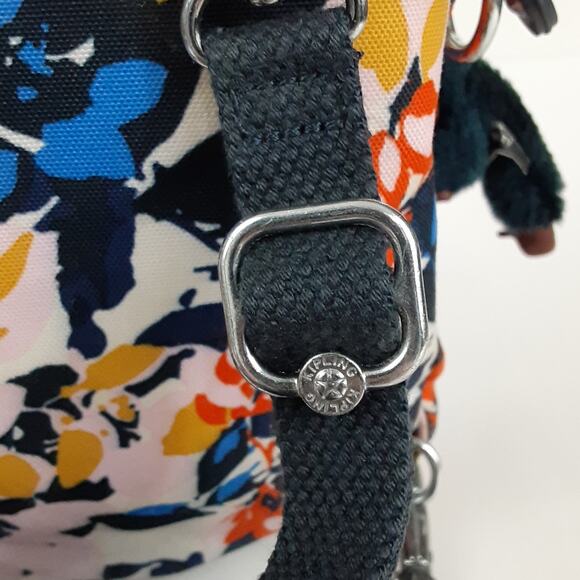 Kipling Maxx Convertible Backpack Shoulder Bag Splashy Posies & Wallet + Monkey main image 13